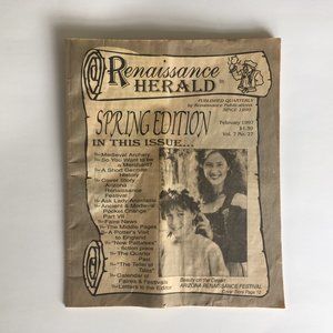 Vintage Renaissance Pleasure Faire Newsletter 1997